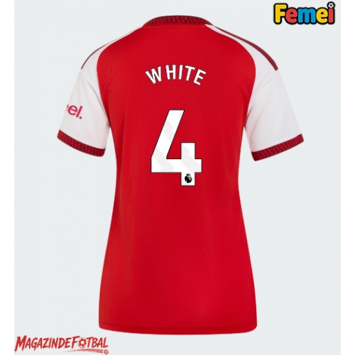 Arsenal Ben White #4 Tricou Fotbal Replică 2026-27 Femei Acasa Arsenal Ben White #4 Tricou Fotbal Replică 2026-27 Femei Acasa